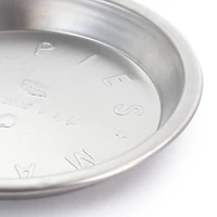Martha Stewart Silver 9" Round Embossed Aluminum Pie Pan