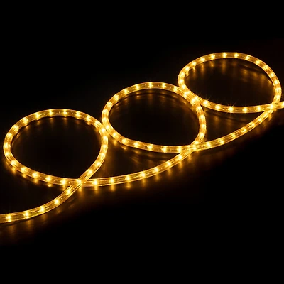 Gold Incandescent Outdoor Christmas Rope Lights - 18 ft