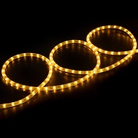 Gold Incandescent Outdoor Christmas Rope Lights - 18 ft