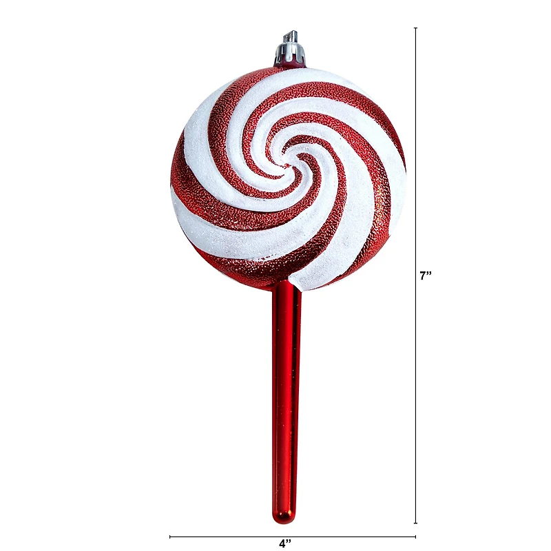 4ct. 7" Shatterproof Christmas Candy Cane Deluxe Ornaments