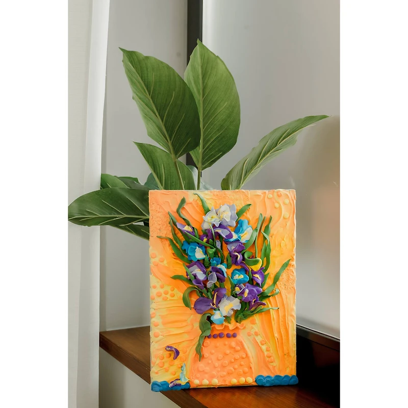 OKTO Sensory Art 3D Vincent Van Gogh Irises Clay Painting Kit
