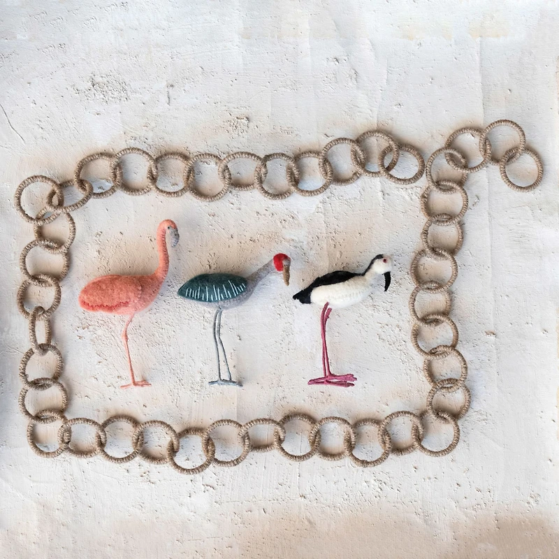 Hello Honey® 3 Pack 7" Waterfowl Figurine Wool Felt Figurines