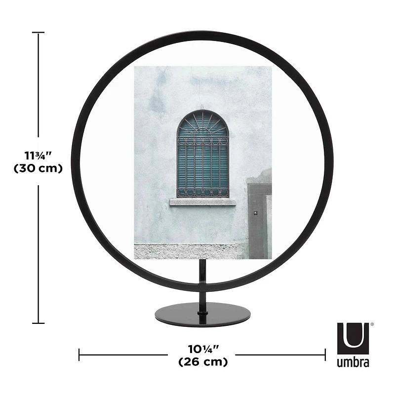 Umbra Black Infinity Round 5" X 7" Picture Frame