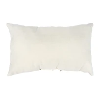 20" Black & White Bow Stripe Accent Pillow by Ashland®