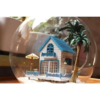 Wizardi Miniature Roombox Romantic Beach House Dollhouse Kit