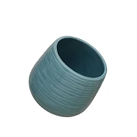 9" Turquoise Ceramic Pot by Ashland®