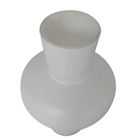 White Glass Trumpet Vase Set