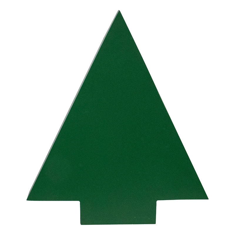 15" Green Tree Shaped Christmas Advent Calendar Decoration