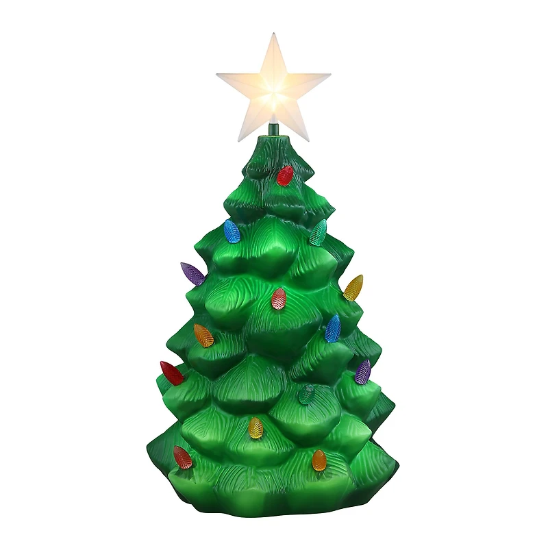 24" Outdoor Lit Blow Mold Tree