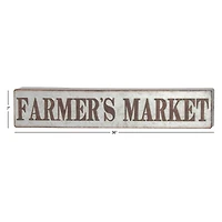 36" Gray Metal Farmhouse Sign Wall Décor