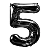 34" Black Number Foil Balloon