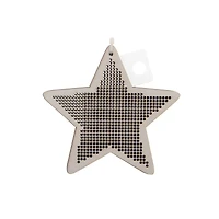 4" Star Cross Stitch Wood Canvas, 4ct. by Loops & Threads®