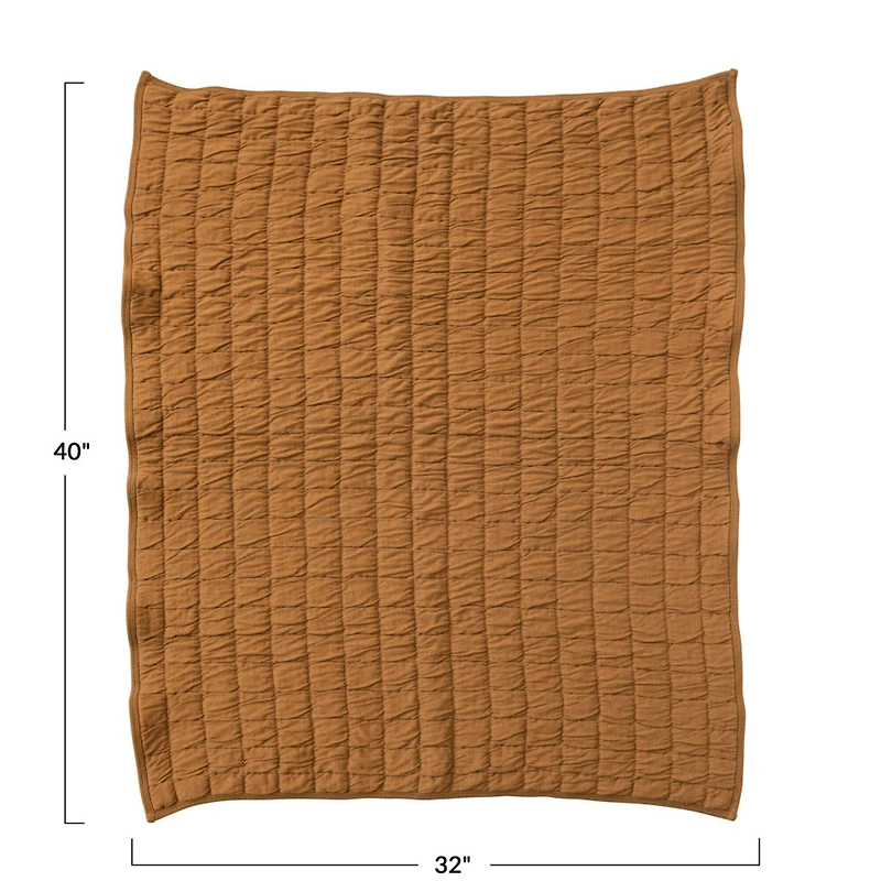 Hello Honey® Brown Reversible Quilted Baby Blanket