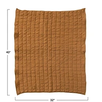 Hello Honey® Brown Reversible Quilted Baby Blanket