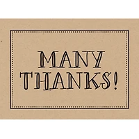 JAM Paper Rustic Blank Thank You Cards Set, 36ct.