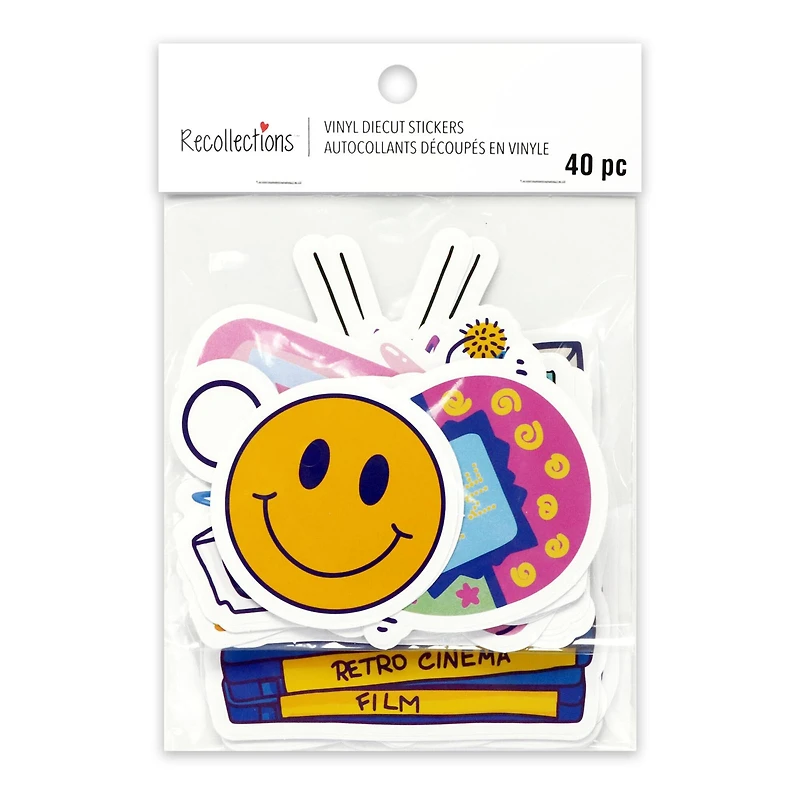 Vinyl Diecut Retro Sticker Set by Recollections™