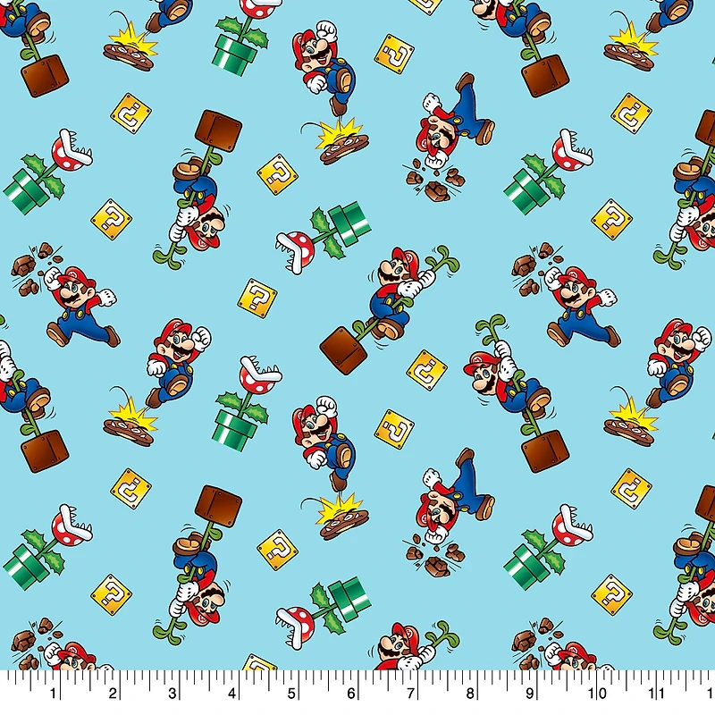 Nintendo® Super Mario™ Toss Cotton Fabric