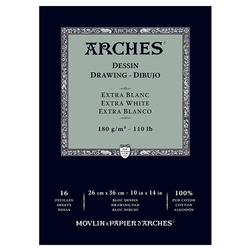Arches® 110lb. White Drawing Pad