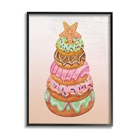 Stupell Industries Seasonal Sweets Stacked Donuts Framed Giclee Art