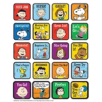 Eureka Peanuts® Motivational Theme Stickers, 12 Packs of 120