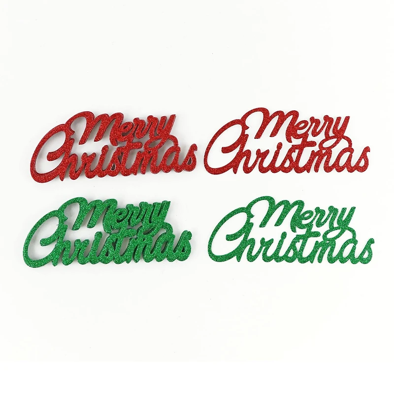 Merry Christmas Glitter Die-Cut Stickers by Recollections™