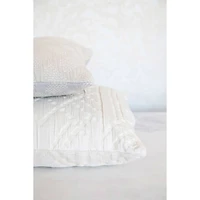 Hello Honey® Cream Cotton Jacquard Pillow