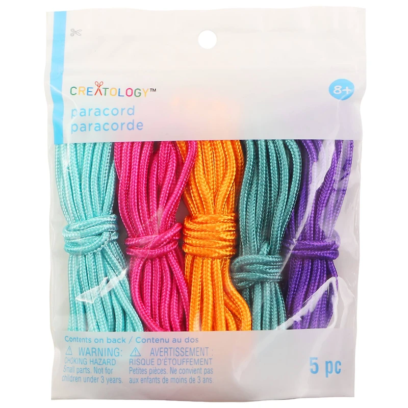 8ft. Bright Mix Paracords by Creatology™, 5ct.