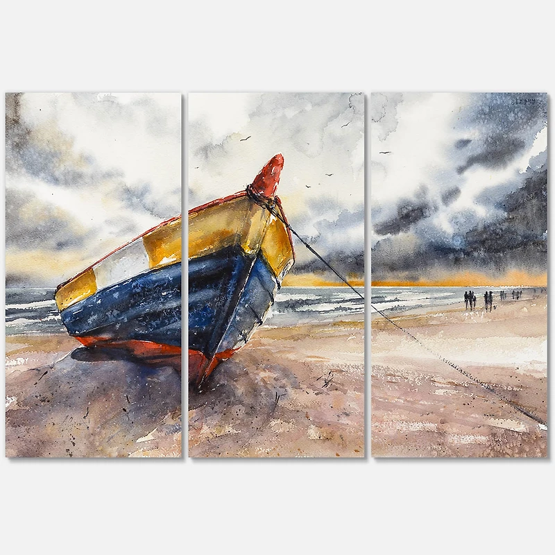 Designart - Wooden Boat On The Baltic Shores