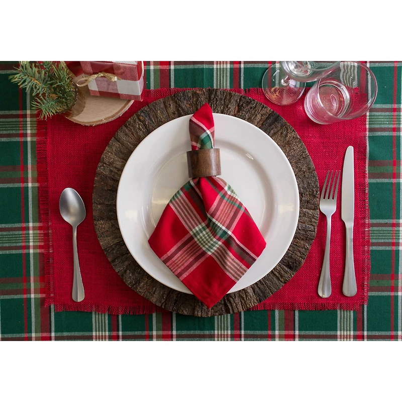Tango Red Plaid Napkin, 6ct.