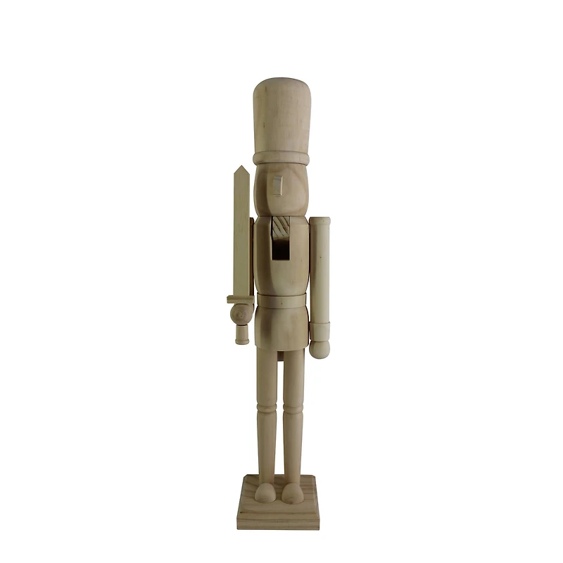 24" Soldier with Sword DIY Pinewood Nutcracker by Make Market®