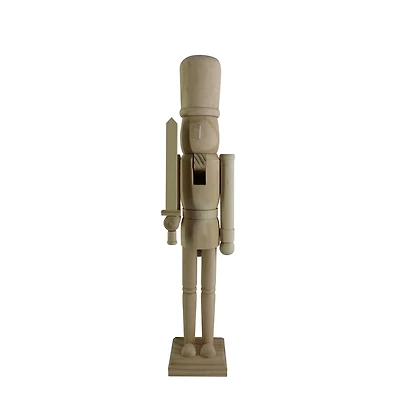 24" Soldier with Sword DIY Pinewood Nutcracker by Make Market®