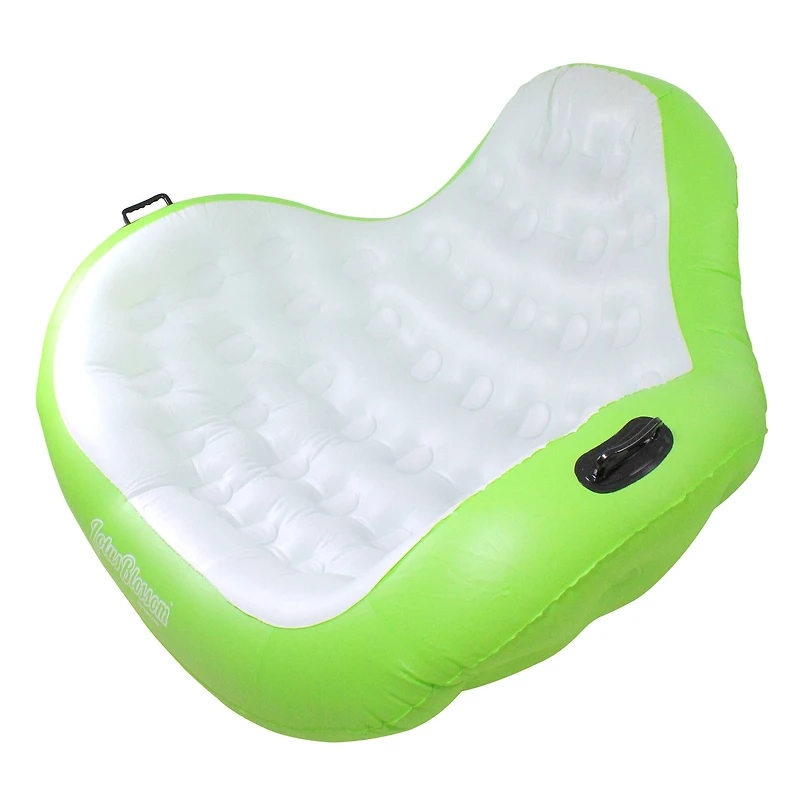 80" Inflatable Green Lotus Blossom Swimming Pool Duo Lounger