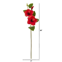 Red Hibiscus Artificial Flower Stems, 12ct.