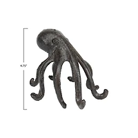 Hello Honey® 5" Dark Brown Cast Iron Octopus Phone Tablet Stand