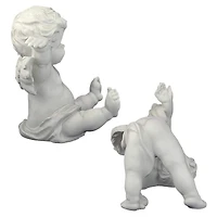 Design Toscano Topsy and Turvey the Cherub Twins Statues Set