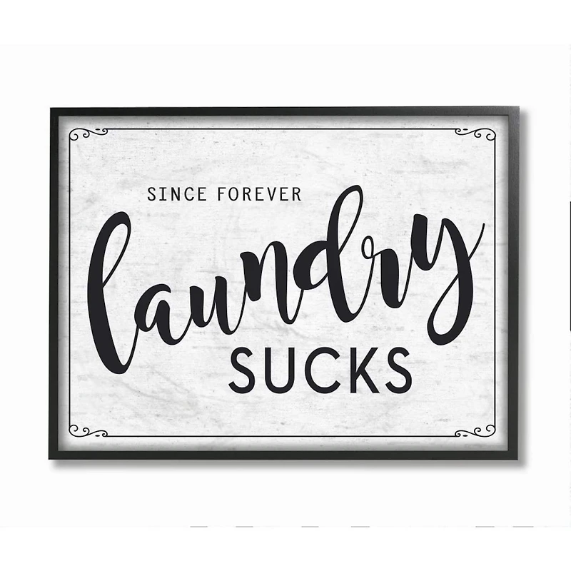 Stupell Industries Sassy Laundry Room Sign Funny Family Humor Framed Wall Art