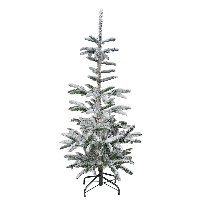 7.5ft Unlit Real Touch™️ Flocked Nordmann Fir Artificial Christmas Tree