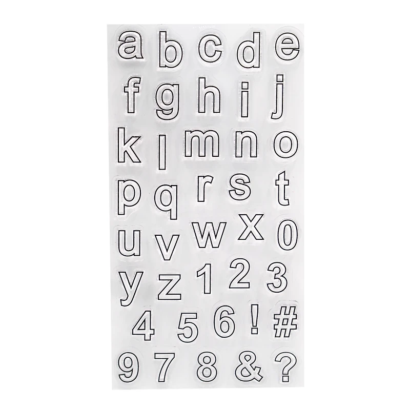 Block Letter Clear Stamps by Recollections™