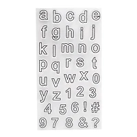 Block Letter Clear Stamps by Recollections™