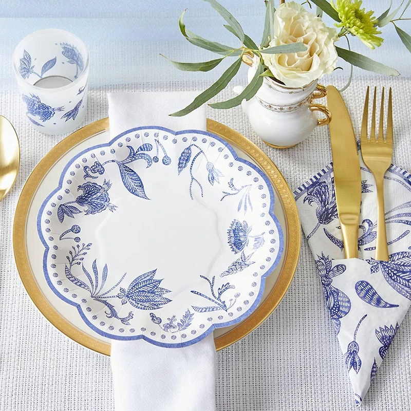 Kate Aspen® 7" Blue Willow Premium Paper Plates, 64ct.