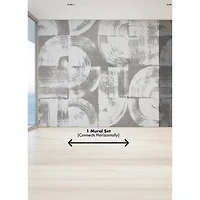 Katie Hunt Dove Gray Brushstrokes Wall Mural