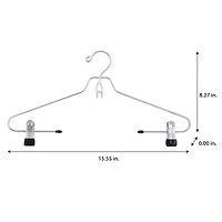 Organize It All Metal Hangers with Clips, 2ct.
