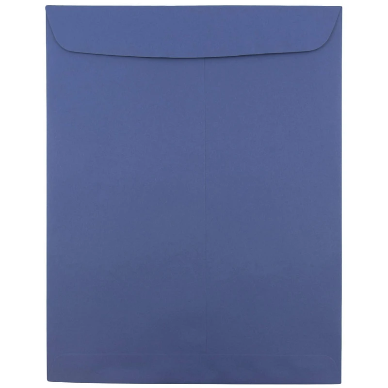 JAM Paper 10" x 13" Presidential Blue Open End Catalog Premium Envelopes, 100ct.