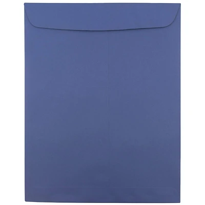 JAM Paper 10" x 13" Presidential Blue Open End Catalog Premium Envelopes, 100ct.