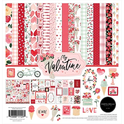 Carta Bella My Valentine Collection Kit, 12" x 12"
