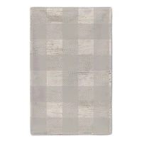 Our Cozy Kitchen Gray Check Tea Towel - Set of 2