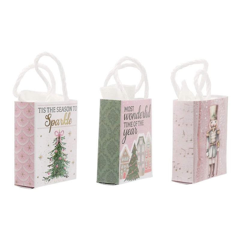 Mini Sparkly Holiday Gift Bag Decorations by Ashland®