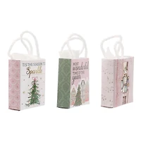 Mini Sparkly Holiday Gift Bag Decorations by Ashland®