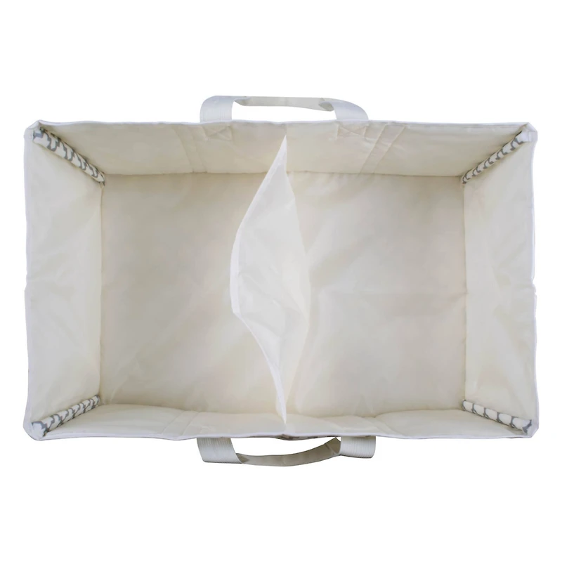 Navy Polyester Lattice Rectangle All Purpose Storage Bin