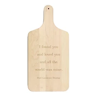 17" All the World Was Mine Maple Paddle Cutting Board
